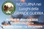 Guided snowshoe hike historic "Monte Corno" with Guide -30 December EVENING Plateau