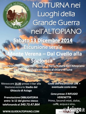 Monte Verena Notturna Monte Verena Notturna