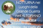 Ciaspolata Guidata Storica "Monte Verena" con Guide Altopiano-13 Dicembre SERALE