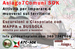 CAICEDO: map and compass with ASIAGO 7 COMUNI PLATEAU GUIDES and SOK