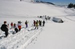 Historische geführte Schneeschuh-Wanderung auf dem Spitz Vezzena-Levico-Samstag 28 März 2015