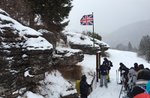 Südseite: der britische geführte Schneeschuh-Wanderung mit GUIDE 27. April 2016 PLATEAU