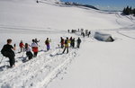 Feld MANDRIOLI: geführte Schneeschuhwandern Blicke über die Grenze Plateau 