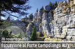 Escursione ad anello al FORTE CAMPOLONGO, 28 novembre 2020