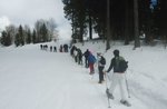 DREI Berge: Geführte Schneeschuh-Wanderung mit Führer Plateau, 13. April 2018
