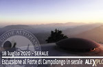 TRAMONTO AL FORTE CAMPOLONGO: escursione guidata, 18 luglio 2020 