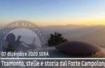 SUNSET HIKE, STARS UND GESCHICHTE in Forte Campolongo, 7. Dezember 2020