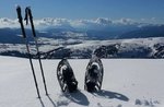 Wandern Sie im Schnee in den Orten des großen Krieges, 24. Februar 2019