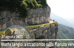 MONTE CENGIO overhanging the Veneto Plain, hike August 27, 2020 