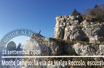 MONTE CENGIO the way from Malga Roccolo, excursion 13 September 2020 