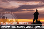 TRAMONTO DAL FORTE VERENA, escursione a 2000m di quota, 2 settembre 2020