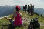 Hiking and YOGA: GUIDEALTOPIANO and CHANDRAYOGA, with Monte Fior July 16, 2017