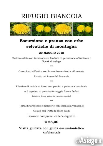 Rifugio biancoia pranzo 20 maggio 1