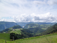 grandioso panorama dall'itinerario escursione sul monte lisser