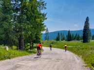 Ciclisti Nella Natura