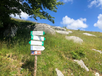 Le indicazioni per le escursioni in zona Monte Corno