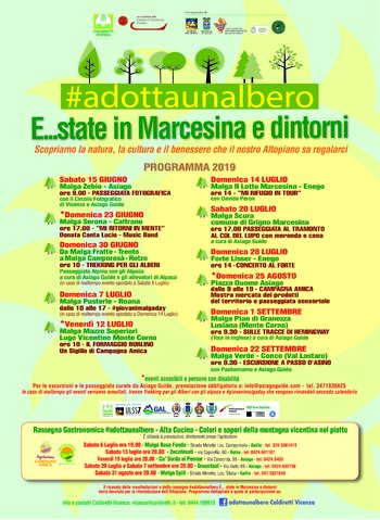 Adottaunalbero - E...state in Marcesina e dintorni 2019