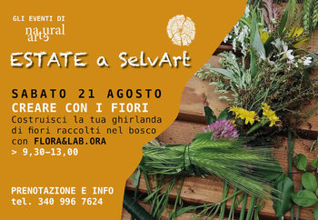 Laboratorio creativo con i fiori al Parco Selvart a Mezzaselva