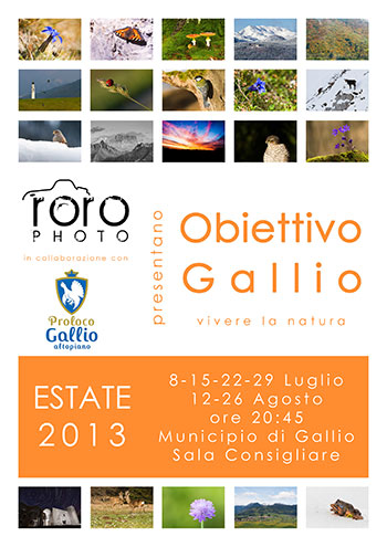 Serata di diapositive naturalistiche del territorio galliese, Gallio 2013