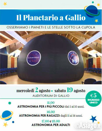 Planetario a Gallio 2017