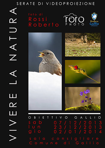 Vivere Natura - Obiettivo Gallio con Foto di Roberto Rossi