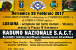 National meeting S.A.C. T in Lusiana, Asiago plateau-February 26, 2017