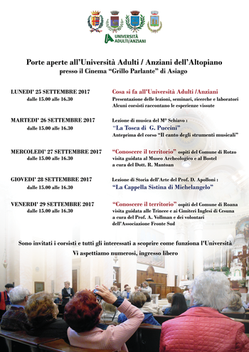 Porte aperte università adulti anziani 2017 2018