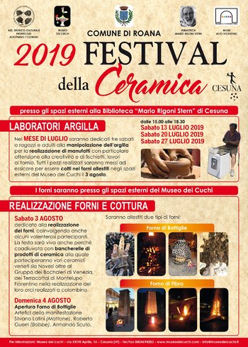 Roana Cesuna Ceramics Festival - Juli/August 2019