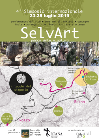 4° Simposio SelvArt - Simposio di arte naturale sull'Altopiano di Asiago - Dal 23 al 28 luglio 2019