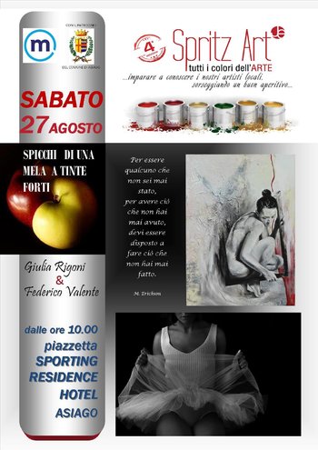 Spritzart Federico Valente e Giulia Rigoni 27 agosto 2016