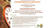 d ' artists Earthquake fundraiser for l ' Emilia, Asiago Sun July 22, 2012 The 