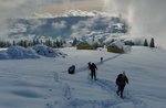 Schneeschuhwandern mit Asiago Guide auf Mount Erio, 5. März 2017
