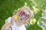 Workshop "face painting" in the Basin in Treschè August 17, 2016, Asiago plateau