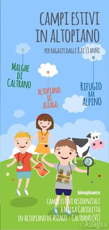 Campo estivo per ragazzi sull Altopiano di Asiago 2016 Campo estivo per ragazzi sull Altopiano di Asiago 2016