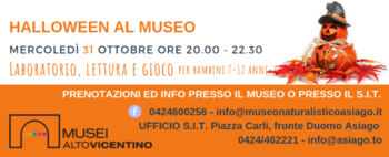 Halloween al Museo Naturalistico di Asiago Halloween al Museo Naturalistico di Asiago