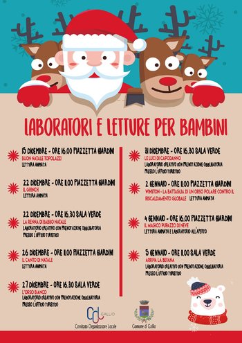 Laboratori e letture per bambini a Gallio