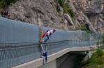 Bungee Jumping to Foza, Sunday, April 1, 2012 Valgadena bridge