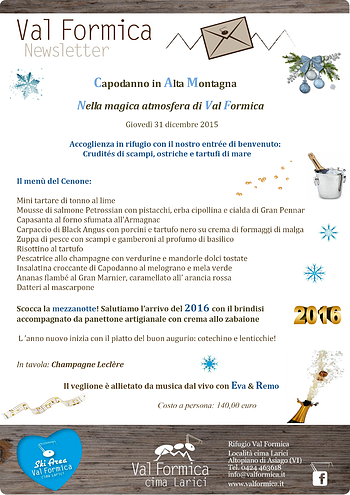 Capodanno 2016 Val Formica Capodanno 2016 Val Formica