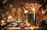 New year 2017 at restaurant St. Hubertus, Hotel Europa, Asiago, December 31, 2016