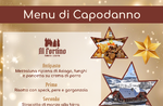 Capodanno 2020 - La proposta menu del ristorante-pizzeria AL FORTINO di Canove - 31 dicembre 2019