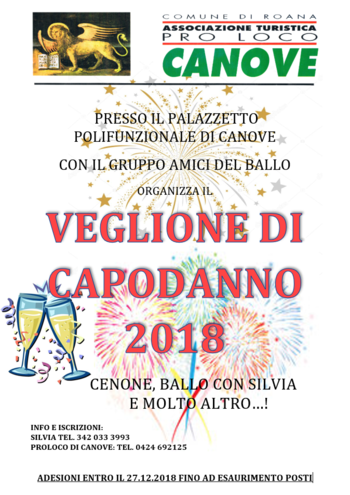 Capodanno canove 2019 Capodanno canove 2019