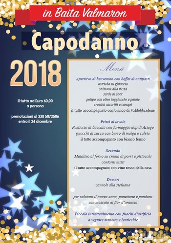 Capodanno in Baita Val Maron Capodanno in Baita Val Maron