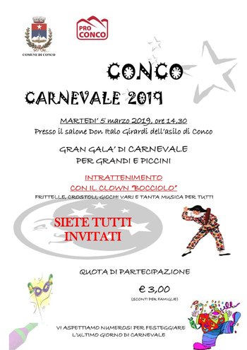 Carnevale 2019 a conco