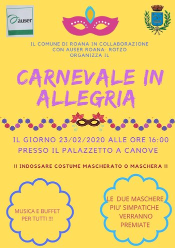 Festa carnevale in allegria a Canove