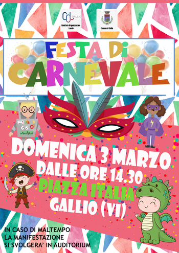 Festa di carnevale a Gallio