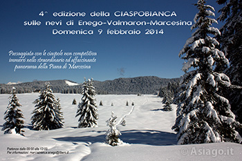 4ª edizione della CIASPOBIANCA sulle nevi