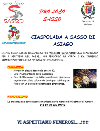 Ciapolada Sasso Asiago 2020