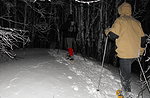 Snowshoeing by night until Baito Erio, Mezzaselva di Roana, February 11, 2017