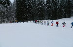 Wanderung im Schnee und Alphütte Bar Mittagessen, Asiago Hochebene 2016