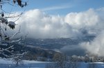 Wanderung im Schnee und Alphütte Bar Mittagessen, Asiago Hochebene 2016